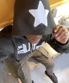 Star Printed Zip Up Hoodies Epictop store