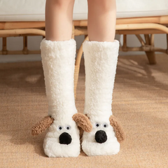Women’s Plush Dog Socks My Store