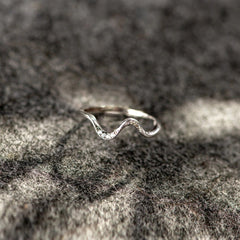 Water Wave Silver Ring in Fashion Design My Store