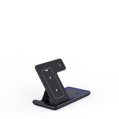 3 In 1 LED Fast Wireless Charger Stand Foldable Charging Station My Store