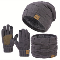 Superhero Winter Knit Set for Men (3pcs) TM