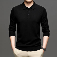 Men's Lapel Knit Pullover Sweater My Store