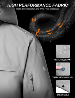 ANTARCTICA GEAR Heated Jacket, Ski Jacket Coat Men/Women Winter Coat ANTARCTICA Outdoors