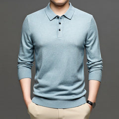 Men's Lapel Knit Pullover Sweater My Store