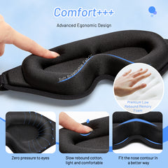 3D Natural Memory Foam Sleep Mask for Comfort My Store