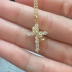 Crown Cross Necklace Epictop store