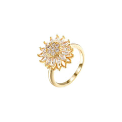 Sunflower Rotation Ring for Anxiety Relief My Store
