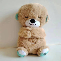 Sound Machine Soothe 'n Snuggle Otter Portable Plush Baby Toy with Sensory Details Music Lights & Rhythmic Breathing Motion Epictop store