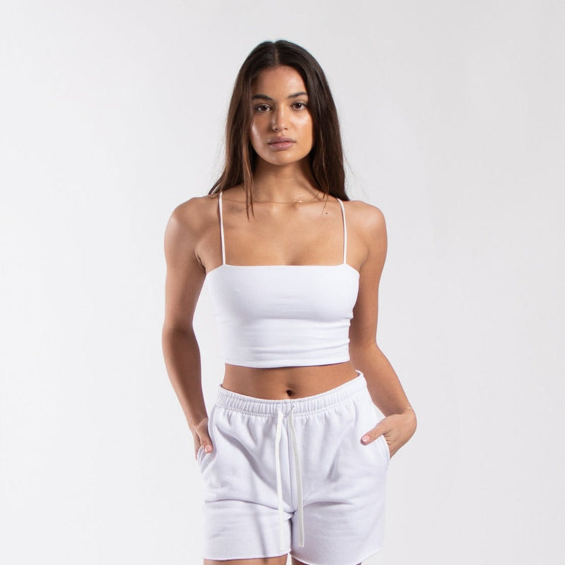 06050 - CLOSEOUT Women's Cropped Bralette Tank POS Wholesale