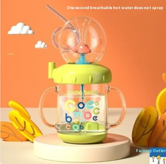 Children's Whale Cartoon Diving Fountain Water Bottle - Tritan Leakproof Sippy Cup (Various Sizes & Colors) Epictop store