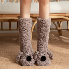 Women’s Plush Dog Socks My Store