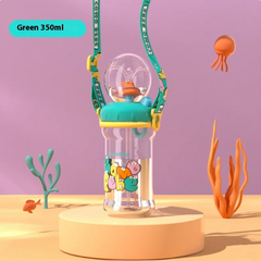 Children's Whale Cartoon Diving Fountain Water Bottle - Tritan Leakproof Sippy Cup (Various Sizes & Colors) Epictop store