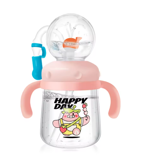 Children's Whale Cartoon Diving Fountain Water Bottle - Tritan Leakproof Sippy Cup (Various Sizes & Colors) Epictop store