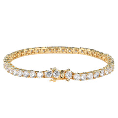 Tennis Chain Copper Zircon Single Row Hip Hop Bracelet My Store
