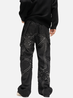 Spider Denim Pants My Store