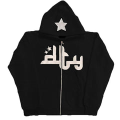 Star Printed Zip Up Hoodies Epictop store
