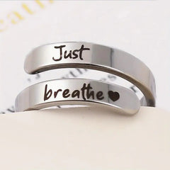 Silver Spiral Heart Ring My Store