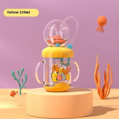 Children's Whale Cartoon Diving Fountain Water Bottle - Tritan Leakproof Sippy Cup (Various Sizes & Colors) Epictop store