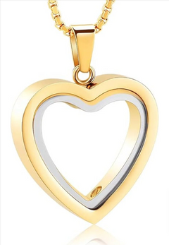 Heartfelt Remembrance: Stainless Steel Heart-Shaped Cremation Pendant My Store