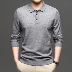 Men's Lapel Knit Pullover Sweater My Store