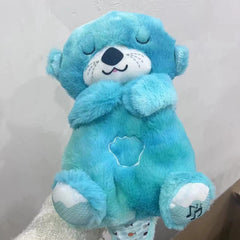 Sound Machine Soothe 'n Snuggle Otter Portable Plush Baby Toy with Sensory Details Music Lights & Rhythmic Breathing Motion Epictop store