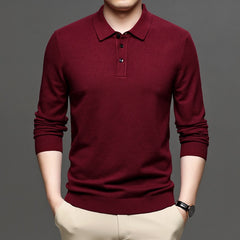 Men's Lapel Knit Pullover Sweater My Store