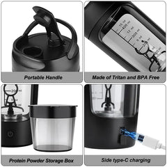 Electric Portable Whey Protein Shaker Bottle My Store