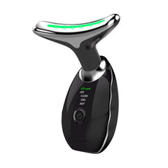 Beauty Facial Massager, 7 Color Wavy Acne Beauty Microcurrent Facial Device Skin Firming for Face Neck Beauty Device, My Store