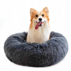 Round Plush Dog Bed for Small Dogs and Puppies My Store