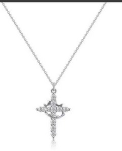 Crown Cross Necklace Epictop store