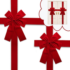 Christmas Door Hanging Bow Ribbon Epictop store