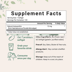 Astaxanthin Soft Capsules – 120 Tablets My Store
