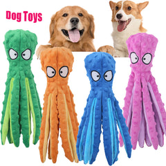 Interactive Bite-resistant Plush Octopus Pet Toy My Store