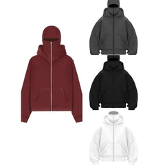 Men's Hooded Zip-Up Baseball Jacket My Store