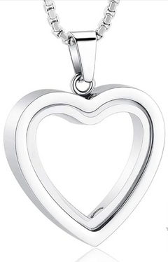 Heartfelt Remembrance: Stainless Steel Heart-Shaped Cremation Pendant My Store