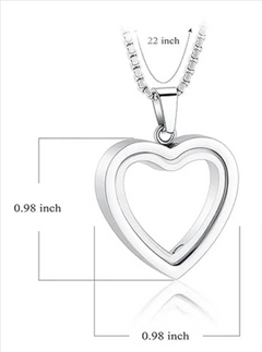 Heartfelt Remembrance: Stainless Steel Heart-Shaped Cremation Pendant My Store