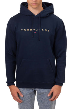 TOMMY JEANS - Men's winter hoodie with linear logo Tommy Jeans