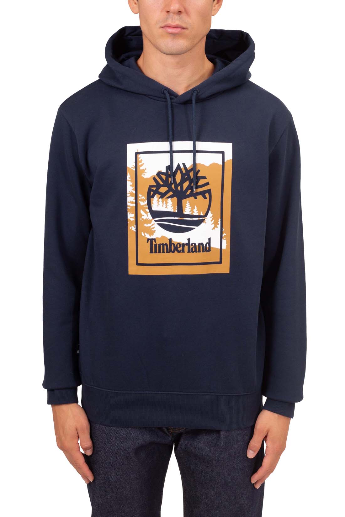 TIMBERLAND - Men's winter hoodie with graphic logo Timberland