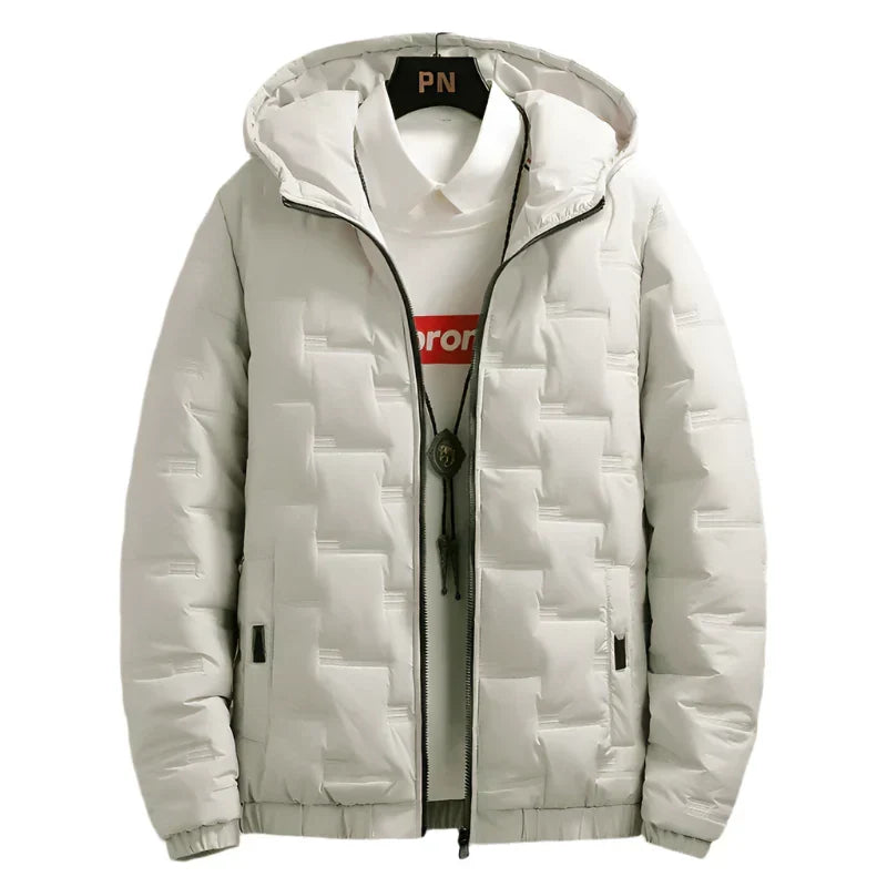 Winter Men's Hooded Down Jacket Thick Puffer LPO