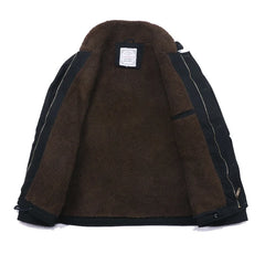 Drop Shipping N1 Thick Winter Mens Sherpa Fleece Deck Jacket with Embroidered Patch Vimost Shop