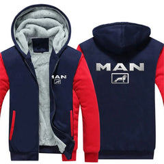 Men's Reversible Padded Winter Hoodie Jacket LPO