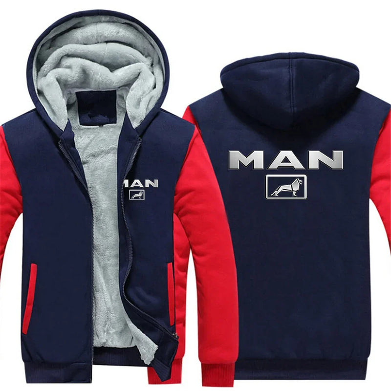 Men's Reversible Padded Winter Hoodie Jacket LPO