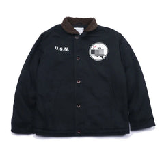 Drop Shipping N1 Thick Winter Mens Sherpa Fleece Deck Jacket with Embroidered Patch Vimost Shop