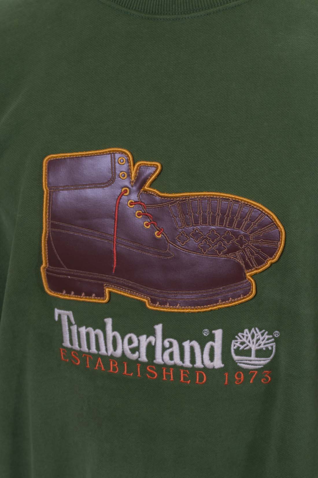TIMBERLAND - Men's winter sweatshirt with iconic boot patch Timberland