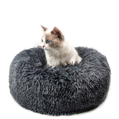 Round Plush Dog Bed for Small Dogs and Puppies My Store
