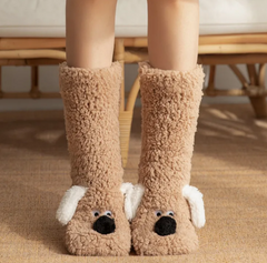 Women’s Plush Dog Socks My Store