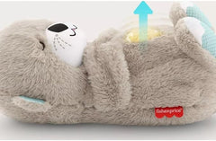 Sound Machine Soothe 'n Snuggle Otter Portable Plush Baby Toy with Sensory Details Music Lights & Rhythmic Breathing Motion Epictop store
