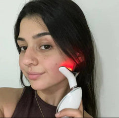 Beauty Facial Massager, 7 Color Wavy Acne Beauty Microcurrent Facial Device Skin Firming for Face Neck Beauty Device, My Store