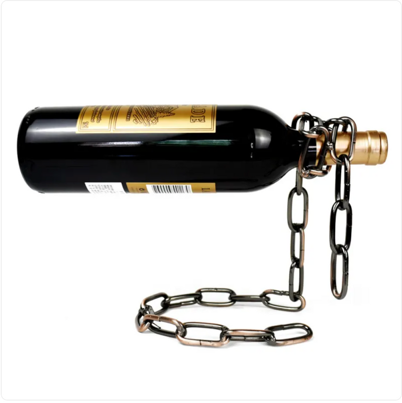 Suspension Chain Wine Rack Metal Holder My Store