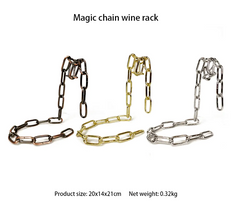 Magic Iron Chain Wine Bottle Holder Epictop store